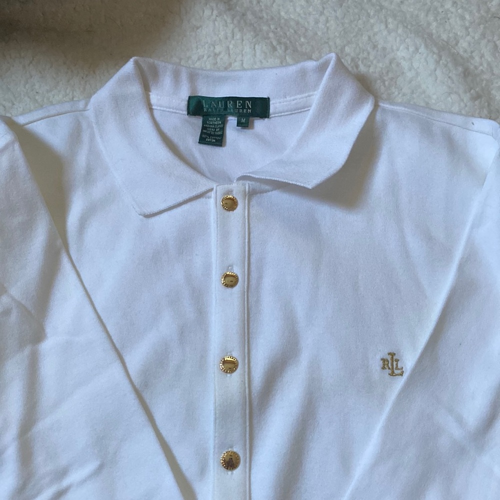 Lauren by Ralph Lauren collared long sleeve